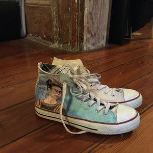 Frida Kahlo Hand-Painted Sneakers